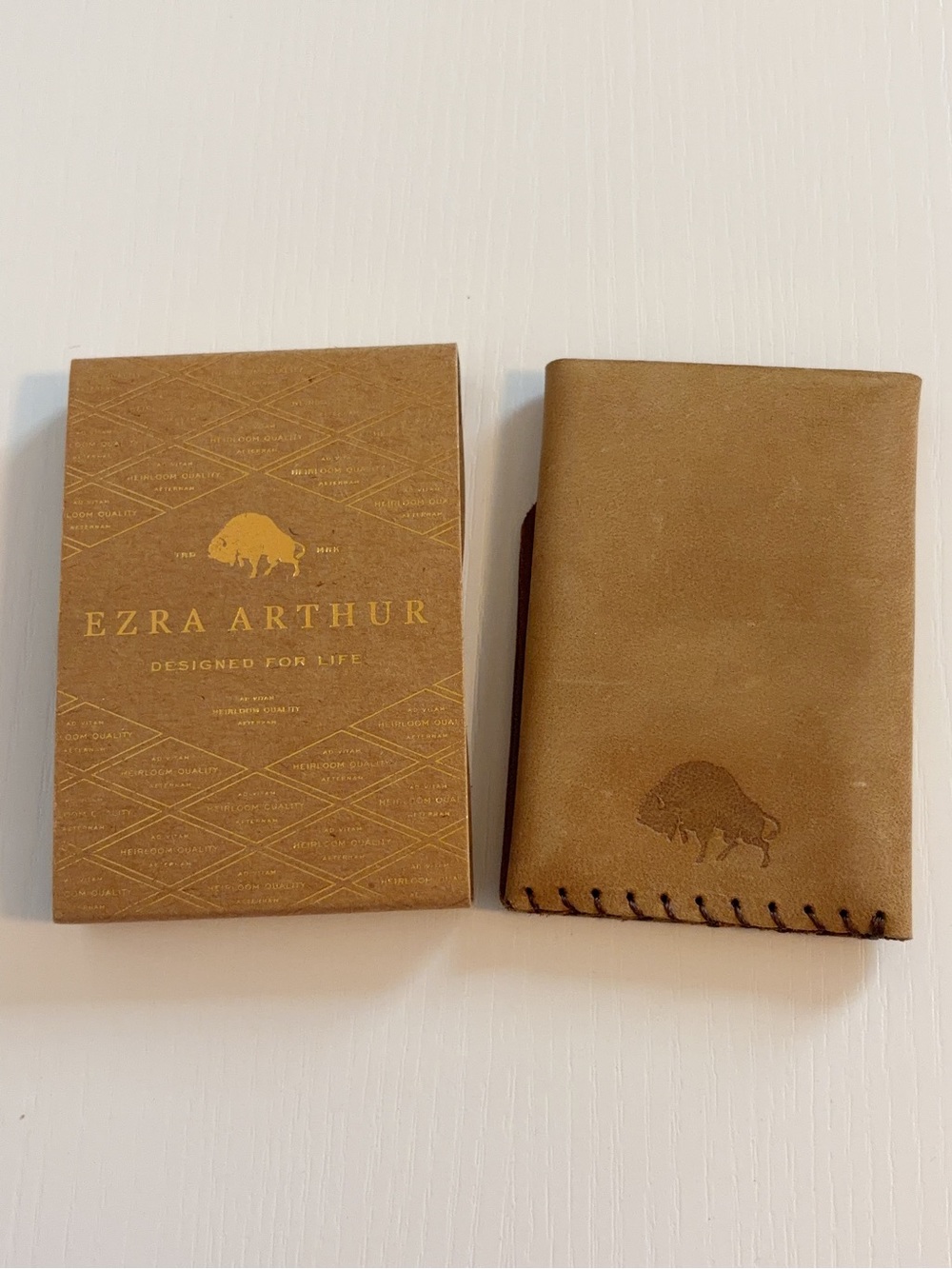 Ezra Arthur No. 2 Leather Wallet - Whiskey Tan